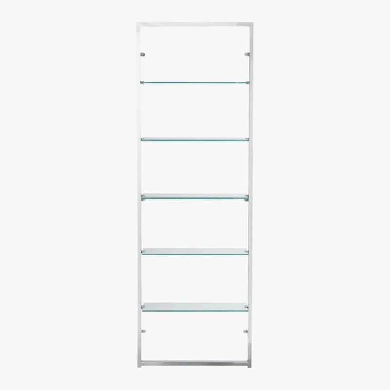 Tesso Chrome Metal Wall Mount Bookshelf - Image 5
