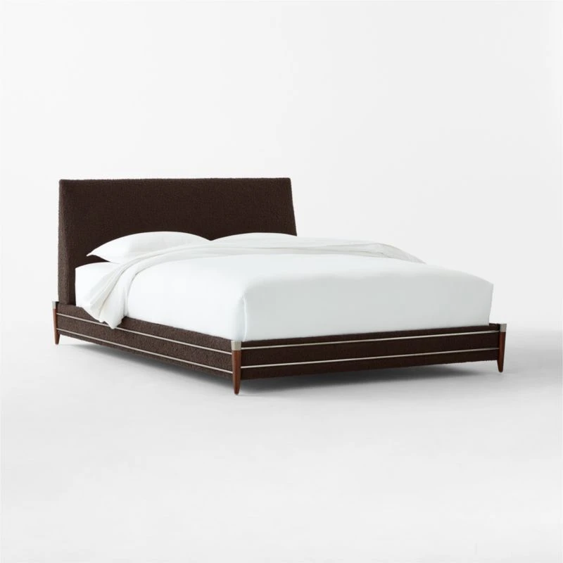 Tiburon Mink Upholstered Queen Bed - Image 3