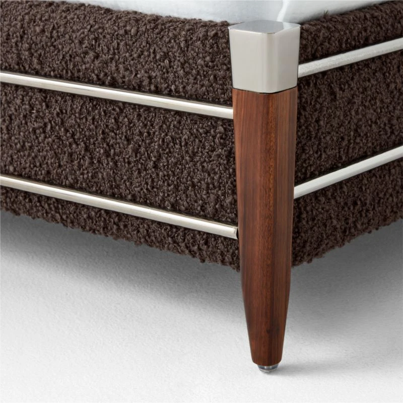 Tiburon Mink Upholstered Queen Bed - Image 6