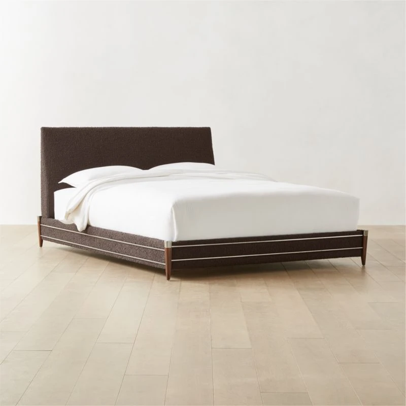 Tiburon Mink Upholstered Queen Bed - Image 2