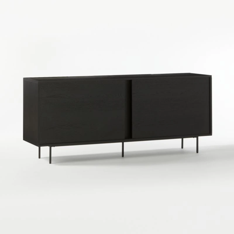 Trace Black Wire Mesh Credenza - Image 10
