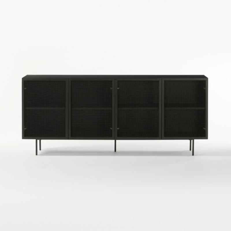 Trace Black Wire Mesh Credenza - Image 7