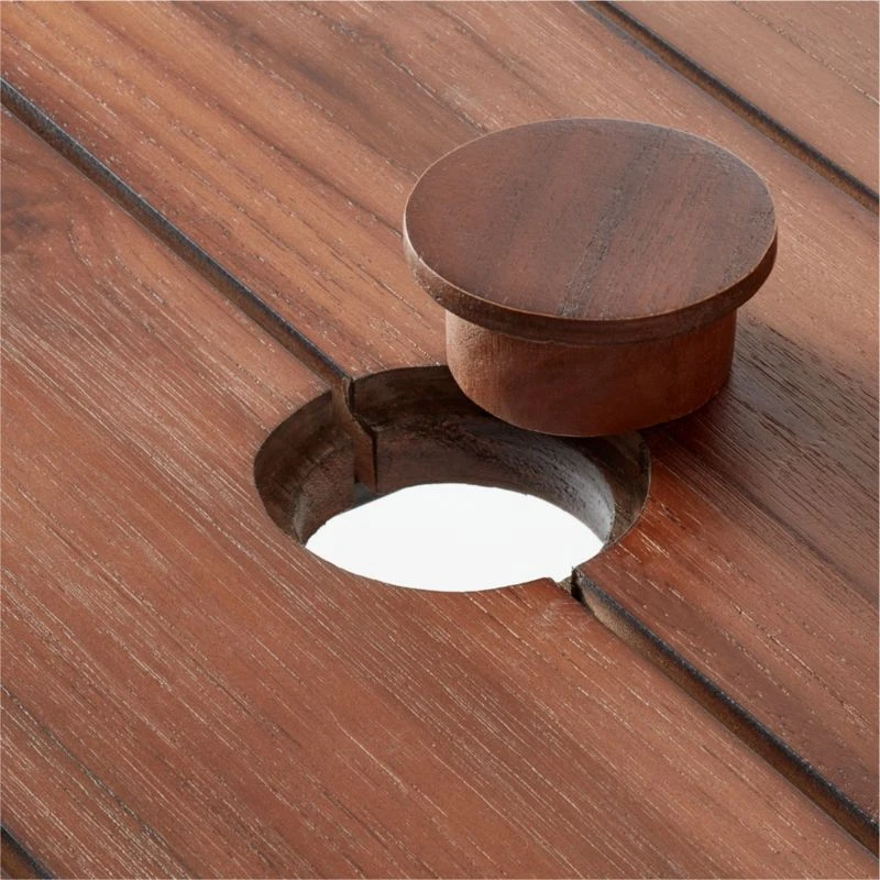 Trepp Teak Outdoor Dining Table - Image 7