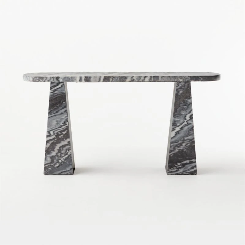 Tria Grey Marble Console Table - Image 5