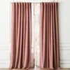 Velvet Dusty Orchid Curtain Panel 48"x120"