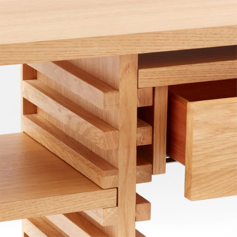 Ventura White Oak Console Table - Image 9