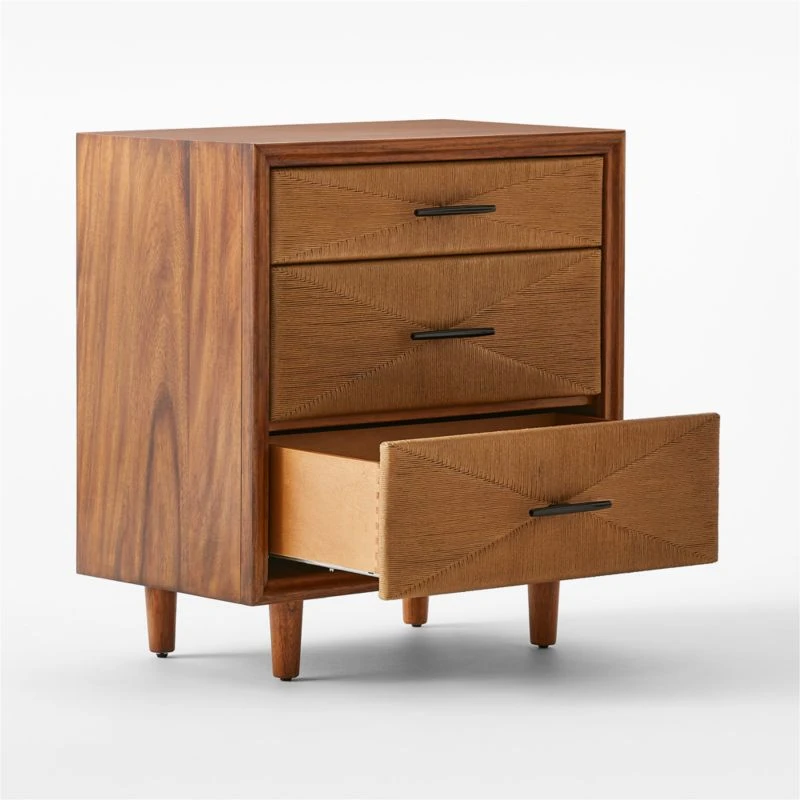 Verano 3-Drawer Rattan Dresser - Image 4