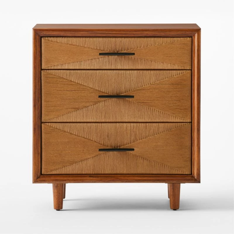 Verano 3-Drawer Rattan Dresser - Image 2
