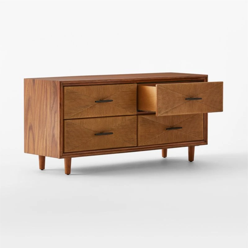Verano 4-Drawer Rattan Dresser - Image 4