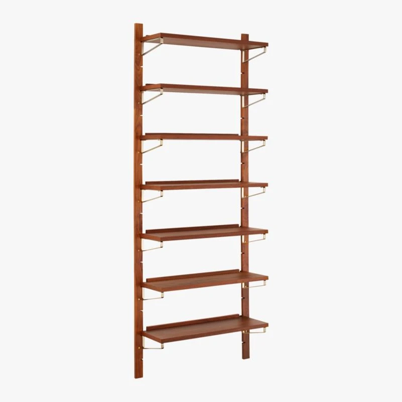 Walnut Modular Single Shelf 88" - Image 6