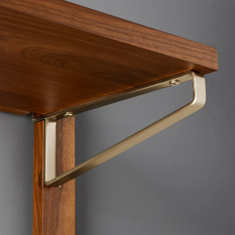 Walnut Modular Single Shelf 88" - Image 3