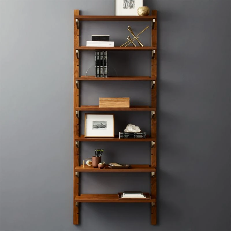 Walnut Modular Single Shelf 88" - Image 2