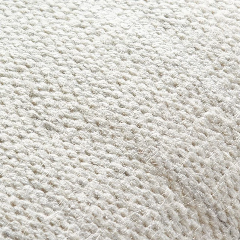 Waverly Ivory White Outdoor Throw Pillow 23" - Image 2