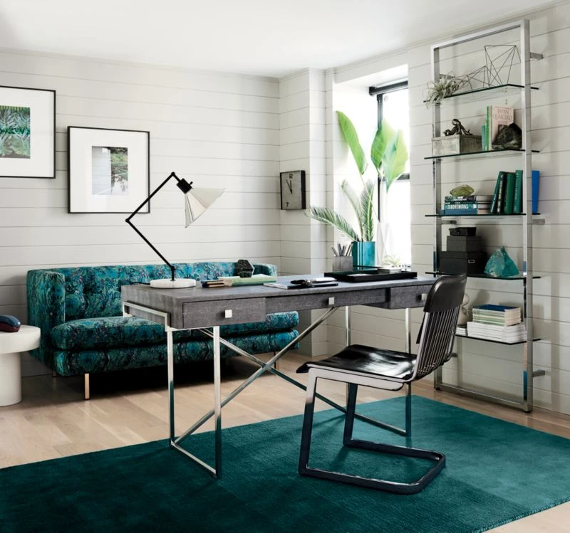 Tesso Chrome Metal Wall Mount Bookshelf - Image 3